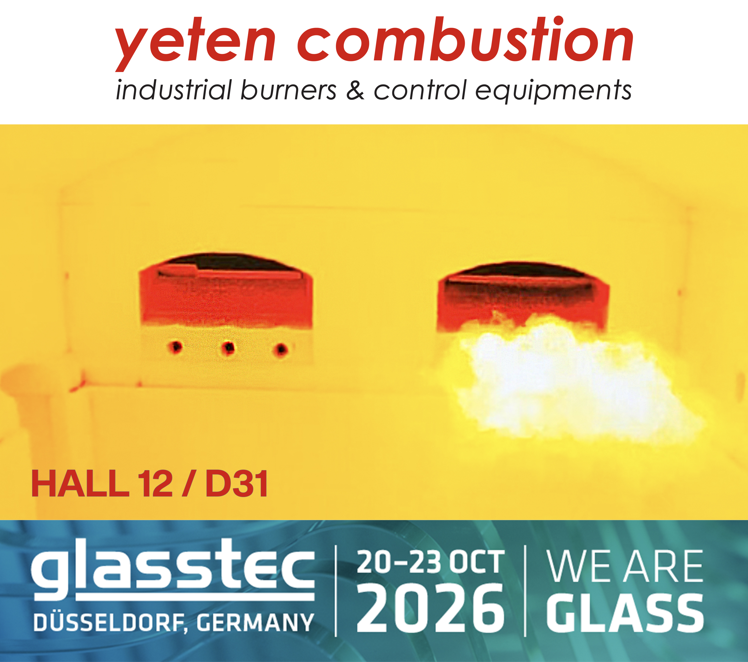 YETEN Combustion is exhibiting at Glasstec 2026!