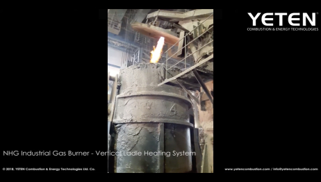 Vertical Ladle Heating System - NHG Industrial Gas Burners