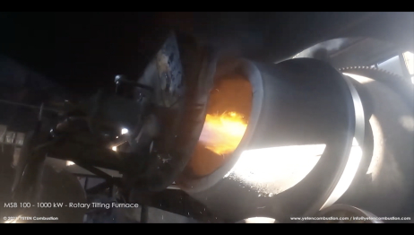 Rotary Tilting Furnace - MSB Large Capacity Velocity Burner