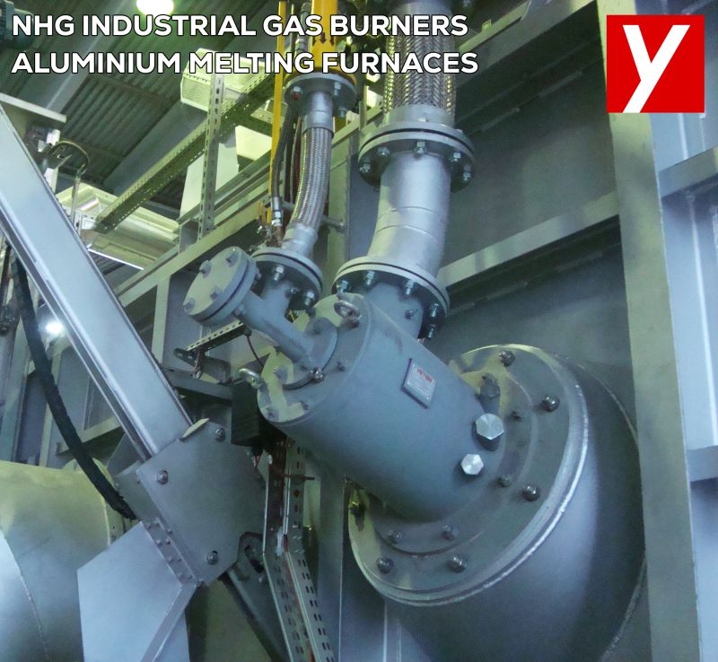 NHG Industrial Gas Burners for Aluminium Melting Furnaces