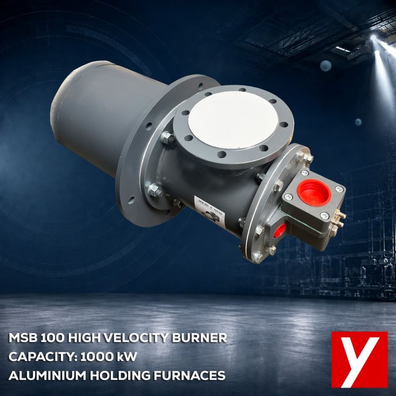 MSB High Velocity Burners for Aluminium Holding Furnaces!